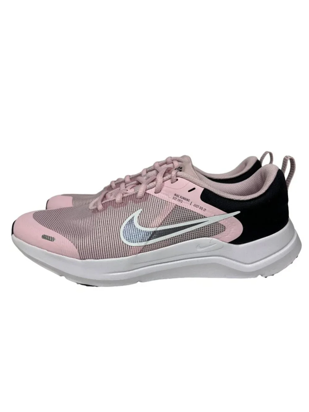 Nike Downshifter 12 DM4194-600 Size 7Y NEW Pink Black Running Shoes Youth Girls - Picture 1 of 9